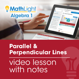 Graphing Parallel & Perpendicular Lines Video Lesson