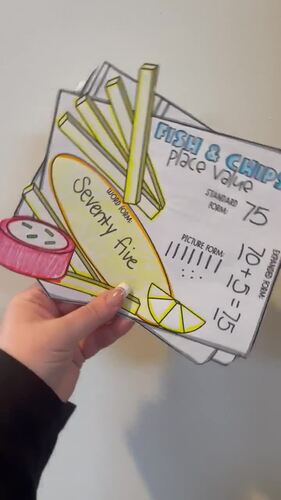 London England Math Place Value Craft by The Teaching Diva Corner