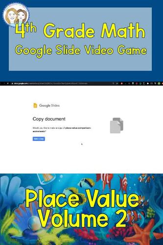 Place Value Review Worksheet and Video Game Volume 2 | TPT