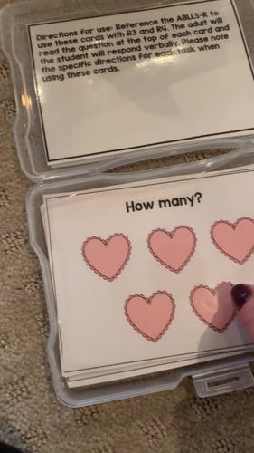 Counting & Number Task Cards [ABLLS-R Aligned R3-R8, R11, R12, R14]