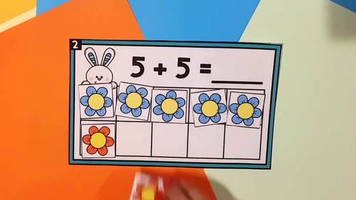 Spring Addition to 10 | Math Centers by Tiny Thinkers By Hamna Million