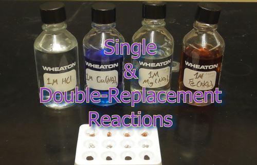 Preview of Chemistry Lab Video - Single and Double-Replacement Reactions (w/ Answer Key)