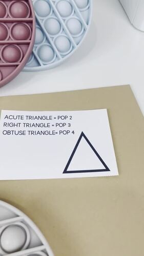 Angles Pop-It Game - For ANY pop-it! by Haley Gray - Innovative Teaching