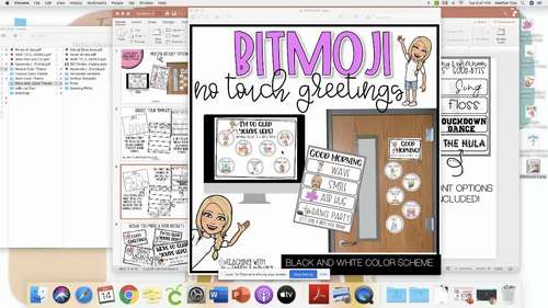 bitmoji no touch morning greeting