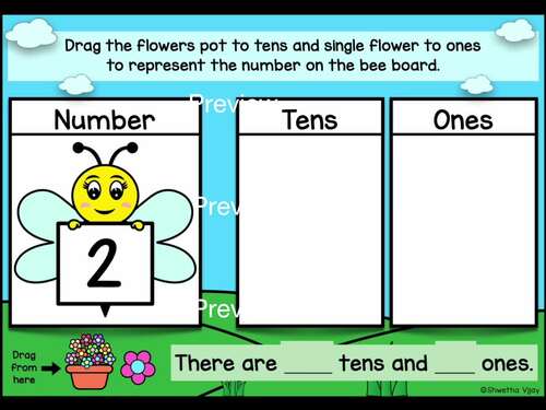 Spring Place Value Activity Mat & Google Slides Digital Resource