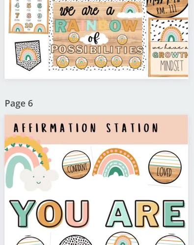 Modern Boho Rainbow Complete Classroom Collection [editable] | TpT