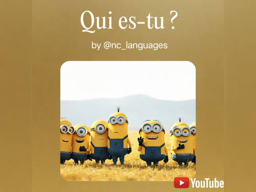 Preview of FRENCH SONG Grade 6. Unit 5: Qui es-tu (Lyrics, Worksheet and Answer key)