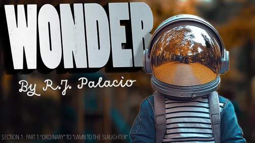 WONDER Novel Study Lesson Presentations | PPT, PDF & Google | CCSS Aligned