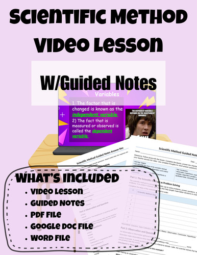 Scientific Method Video Lesson with Questions and Answers | Steps ...