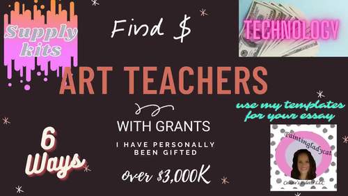 Preview of Free supplies with 6 grants, software & tech included.  Great for supply kits!