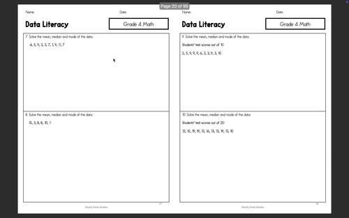 Grade 4 Review | Morning Work | Back to School Ontario Math Worksheets ...