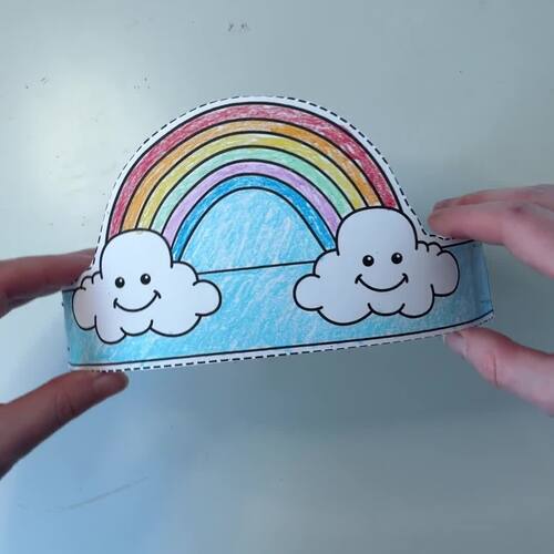 Astronomy Paper Crowns Headbands Printable Coloring Sky Craft Activity ...