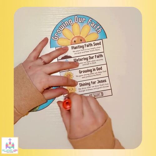 Growing Our Faith Flower Bible Craft for Kids – Spring Sunday School ...