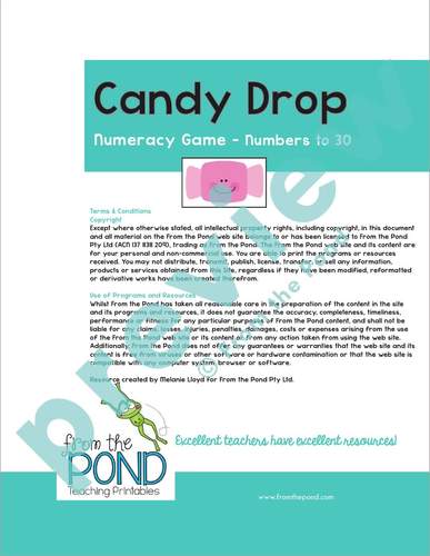 Equal Groups Candy Drop Math Center Game for Division Practice by From ...