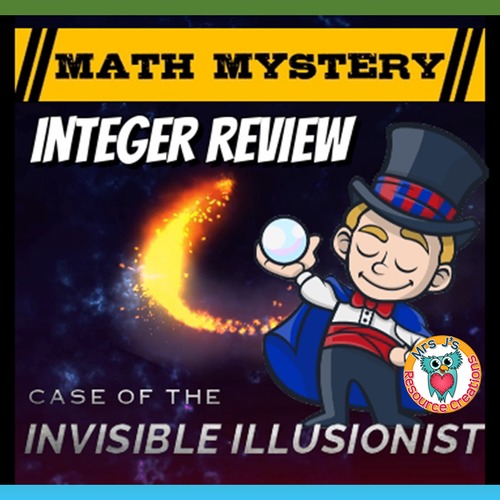 Preview of Integer Review Math Mystery - Invisible Illusionist
