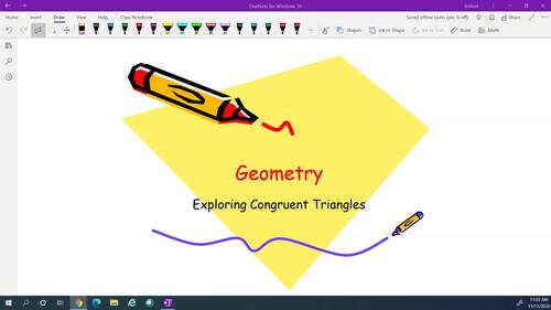 Exploring Congruent Triangles (Geometry) - Instructional Slides & Video