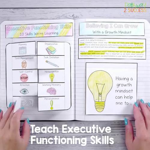 Executive Functioning Skills Interactive Notebook, Activities, & Lessons