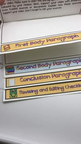 Opinion Writing: Step by Step Foldable Graphic Organizer for Text Based ...