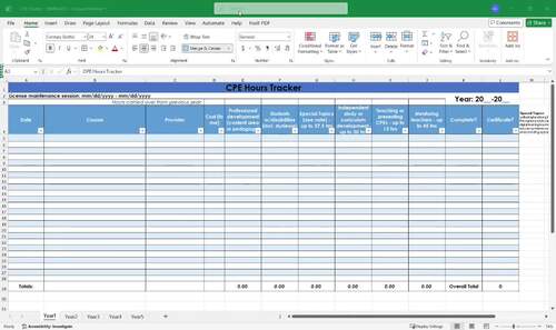 CPE Tracker by Anna Leigh Sargent | TPT