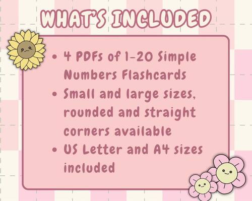 1-20 Simple Numbers Flashcards | Preschool Homeschool Math | PreKLearn ...