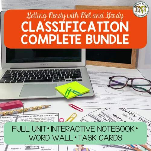 Classification | Zoology Unit PLUS Interactive Notebook, Word Wall & Task Cards