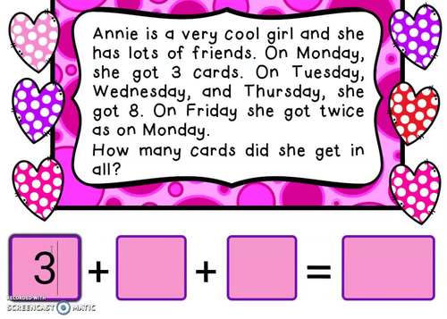 Addition Word Problems Boom Cards™ Distance Learning Math