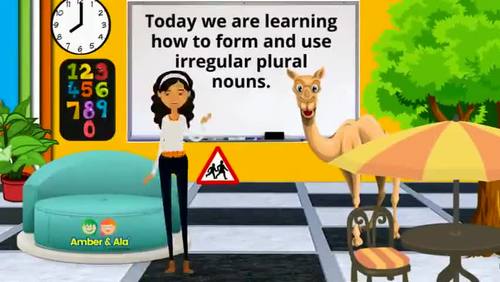Preview of Distance Learning - Forming and Using Irregular Plural Nouns