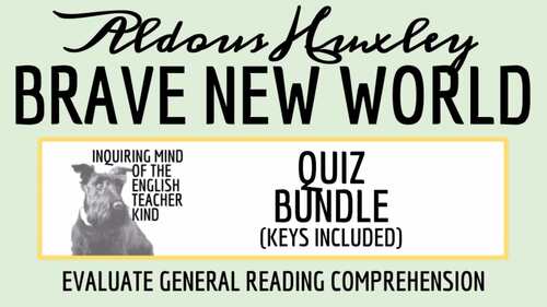 Brave New World by Aldous Huxley Quiz and Answer Key Bundle (Printable)