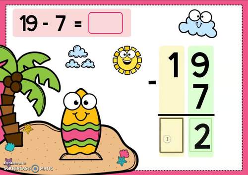 Subtraction no Regrouping Boom Cards™ Distance Learning Math