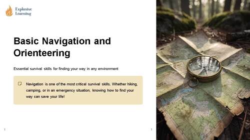 Basic Navigation and Orienteering Essential Survival Skills Grades 4-12 ...