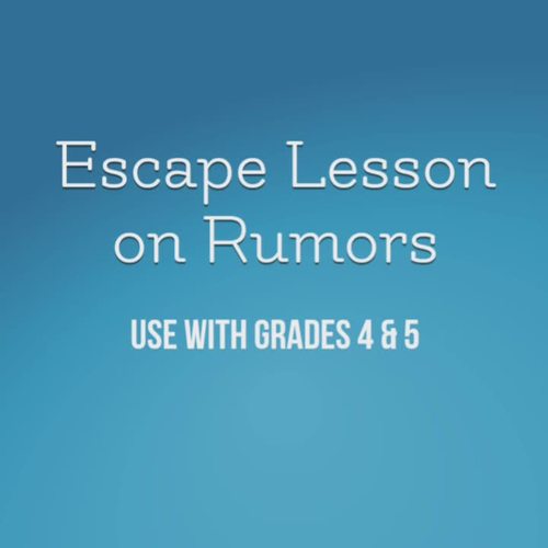 Escape Room - Rumor Lesson by YNot Counseling | TPT