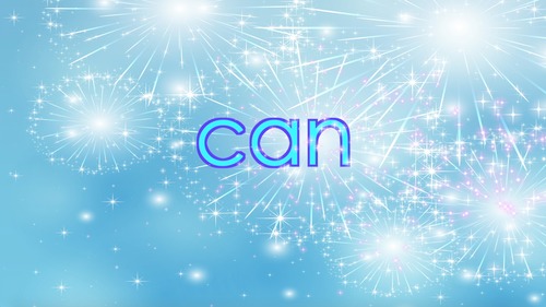Preview of Sight word song...Let's learn how to read and spell the word "can"