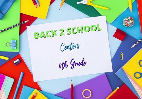 Back to School Math Centers | Fourth Grade by The Playbook | TpT
