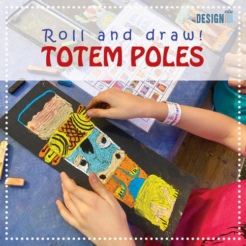 Preview of Roll and Draw - Totem Poles