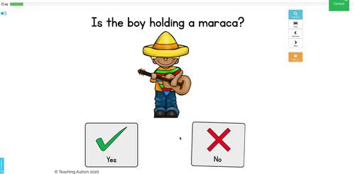Cinco de Mayo Yes or No Questions | Boom Cards for Speech Therapy