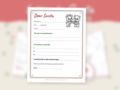 Letter to Santa Writing Kit | Wish List, Envelope + Santa's Reply ...