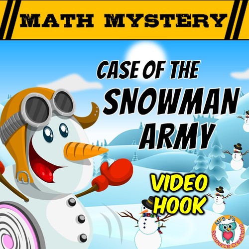 Preview of Winter Math Mystery - Case of the Snowman Army