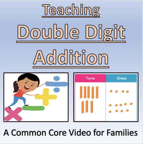 Preview of Teaching First Grade Double Digit Addition Common Core Strategies for Families