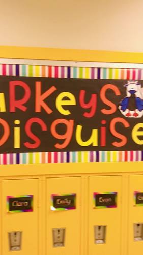 Turkeys In Disguise Project Letter Templates Bonus Bulletin Board Letters