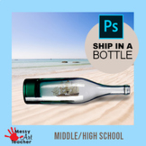 Preview of VIDEO STREAM Adobe Photoshop CC 2019 Layers and Modes Ship in Bottle