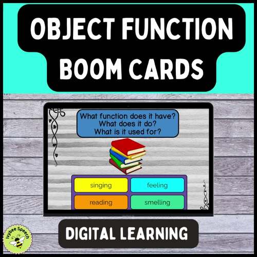 Object Functions Action Purpose Digital Learning Boom Cards by Ivybee ...