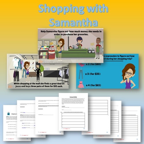 Preview of Shopping with Samantha - Writing Expressions/Order of Operations