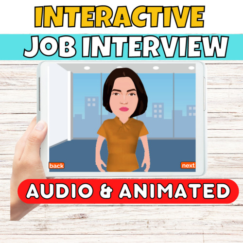 Preview of Job Interview Practice Questions Activity