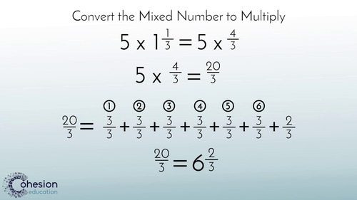 Preview of Multiply a Mixed Number by a Whole Number