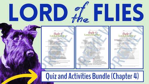 Lord of the Flies Chapter 4 Quiz, Analysis Worksheet, and Vocabulary ...