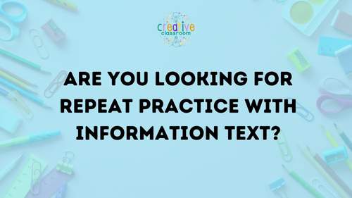Informational Text Task Cards | Reading Comprehension | Print & Google ...