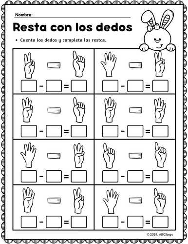 Sumas y Restas Hasta 10- Hojas de Trabajo- Addition & Subtraction to 10 ...