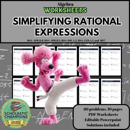 SIMPLIFYING RATIONAL EXPRESSIONS - Algebra Worksheets by Scholastic ...