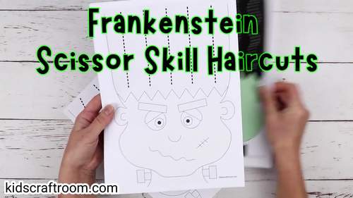 halloween scissor skills haircut worksheets by kids craft room tpt