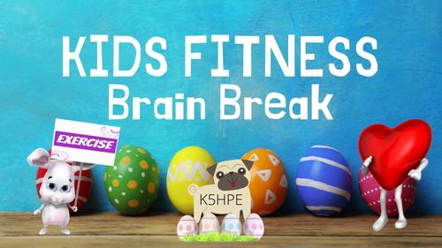 Preview of Spring Brain Break, Kids Fitness, Exercise, Physical Education, DPA, PE
